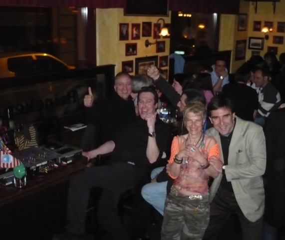 Me, the Princess of Rock and my crazy circle at Murphy's Law, Milan, Italy (April 25, 2008)